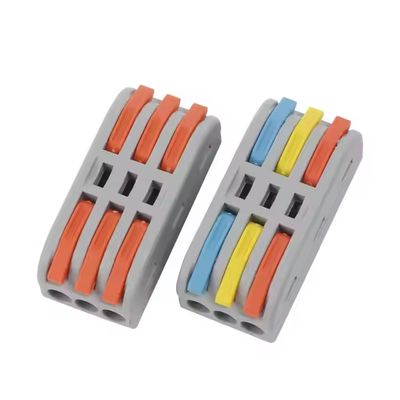 Conector de cableado LED rápido, bloque de terminales 1 entrada - 2 salidas, divisor de cable 2 entradas - 4 salidas, caja de terminales 3 entradas - 6 salidas para exteriores