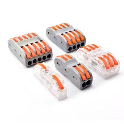 Conector de cableado LED rápido, bloque de terminales 1 entrada - 2 salidas, divisor de cable 2 entradas - 4 salidas, caja de terminales 3 entradas - 6 salidas para exteriores