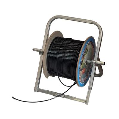Herramienta de tendido de cable de fibra óptica plegable, cable de bajada, estante, carrete de cable, estante guía de alambre para construcción de monitoreo