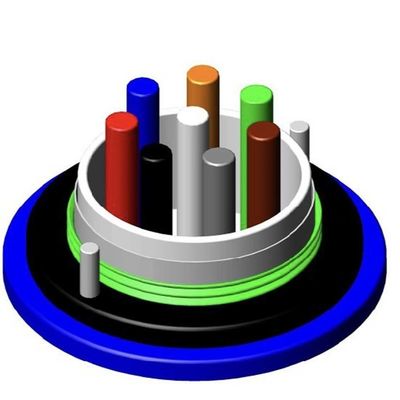 MGTSV 24 Cable de fibra óptica de núcleo para exteriores de modo único Cable de conducto de minería blindado