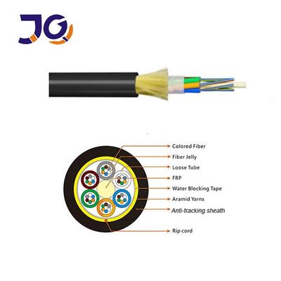 ADSS 48 96 Hilos G657A2 Cable de Fibra Óptica Aéreo Autoportante de una Sola Cubierta