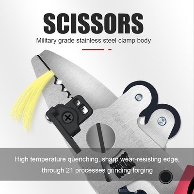 9 en 1 de fibra óptica stripper de fibra óptica pinzas de fibra óptica stripper de cable óptico