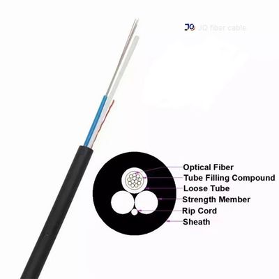 Cable de Fibra Óptica ASU Unitubo Monomodo Autoportante Aéreo para Comunicación de Largo Alcance