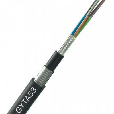 GYTA53 Cable de fibra óptica 48 96 núcleo doble de aluminio pesado blindado de modo único exterior Cable de enterramiento directo