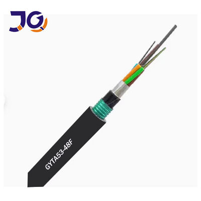 GYTA53 Cable de fibra óptica blindada directamente enterrado con 48 núcleos G652D para instalación subterránea