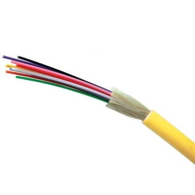 Cable de fribra óptica tensado del almacenador intermediario de la envoltura OD6.5mm del PVC