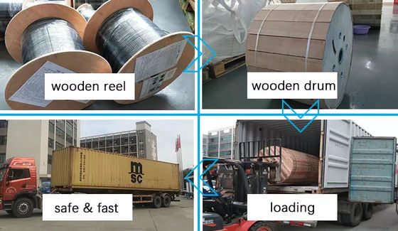 GYTA-36B1 cable de fribra óptica acorazado de la base del solo modo G652D 36