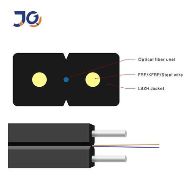 Cable de descenso de la fibra óptica del solo modo LSZH GJXH FTTX FTTB FTTH