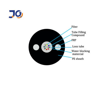Cable de fibra óptica acorazado de 4 bases de Unitube G652D