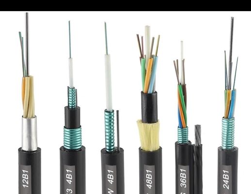 Cable de fribra óptica del conducto de la envoltura del solo modo 2-288cores PE