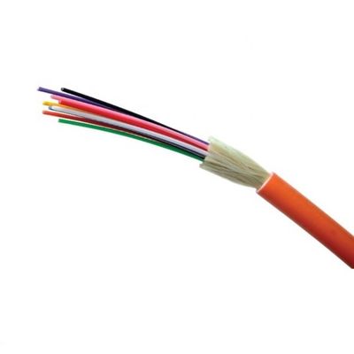 Cable de fribra óptica anaranjado de la base apretada del almacenador intermediario OD6.8mm 4