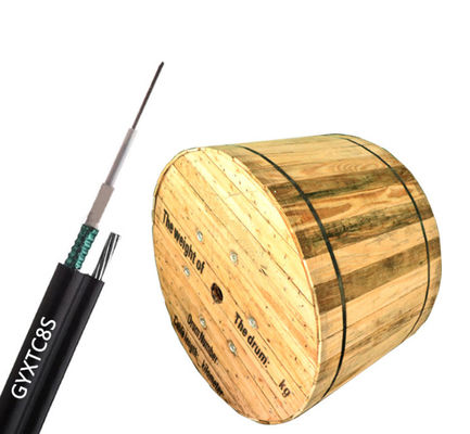 Modo único exterior Figura 8 Cable blindado de fibra óptica para exteriores autoportante GYXTC8S para aire