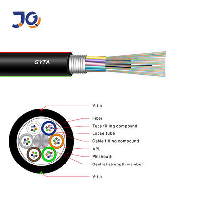 Cable de fribra óptica al aire libre anti del roedor GYTA G652D 48Core