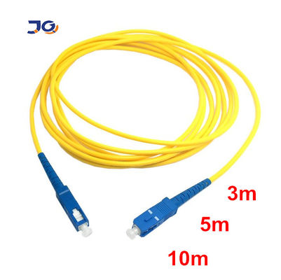 SC APC a SC UPC Cordón de parche de fibra óptica 3 mm LSZH Cable óptico de modo único 1m 2m 3m FTTH Jumper