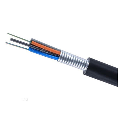 Cable de fribra óptica acorazado del solo modo de la base de G657A1 GYTA 6
