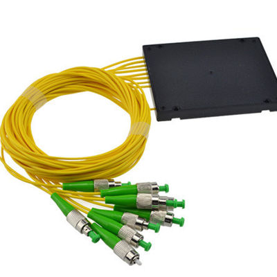 Divisor del PLC de la fibra óptica de la manera del conector 1x16 de ROHS FC/APC