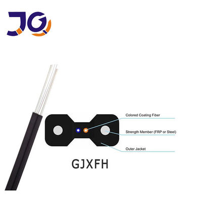1/2/4 Núcleo Cable de caída de fibra óptica para interiores GJXH-2B6 FTTH g657A2 LSZH chaqueta