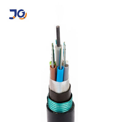Cable de fribra óptica subterráneo multifilar de Dia9.6mm GYTA53