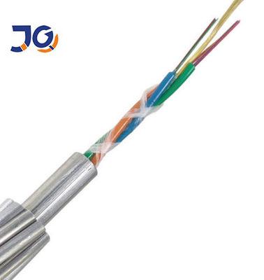 Cable de fribra óptica acorazado del solo modo de la base de G652d OPGW 24