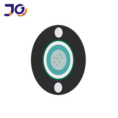 cable de fribra óptica plano al aire libre de 12Core 6.0m m GYFXTY