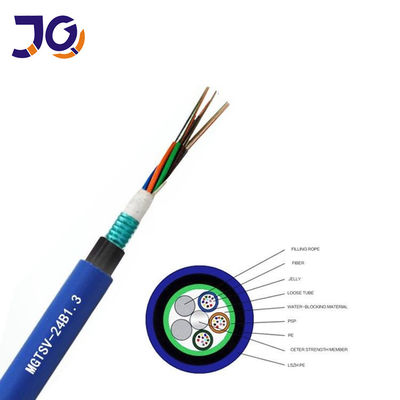 Cable de fribra óptica del conducto de base de la chaqueta 288 de Bule LSZH
