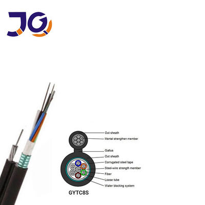 Precio competitivo GYTC8S GYXTC8Y GYXTC8S 12 24 48 96 144 Cable de fibra óptica aérea central