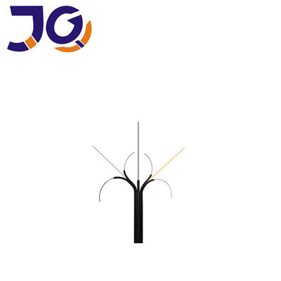 Cable de descenso de G657A1 Ftth con la fibra autosuficiente 2 del alambre de acero 1.0m m