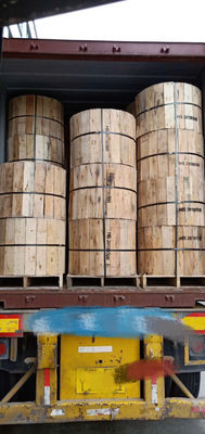 cable de fribra óptica GYFXTY del tubo dos FRP de la unidad de 6m m