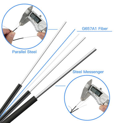 El alambre negro de descenso de Gjyxfch telegrafía fuerza de la fibra FRP de 2F G657A1