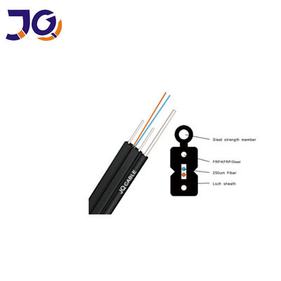 G657A2 2 4 cable de descenso autosuficiente de la fibra óptica de los corazones FTTH