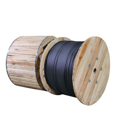 Cable de fribra óptica aéreo del solo modo de la base negra de Adss 48 de las fibras ópticas de G652d Adss en la transmisión de la comunicación del poder
