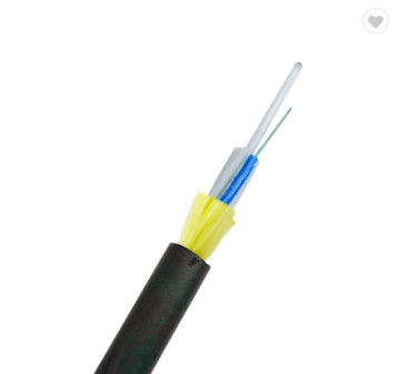 G652D EN el cable de fribra óptica ADSS-24 del palmo de la envoltura el 150m los 200m del PE
