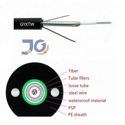 24 cables de fribra óptica acorazados aéreos de la base de Gyxtw G652d 12