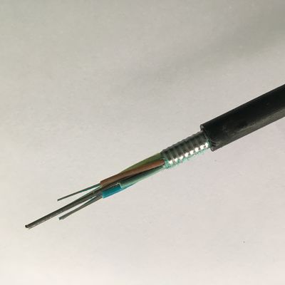 Cable de fribra óptica acorazado de aluminio del solo modo de la base de la cinta G652D 6