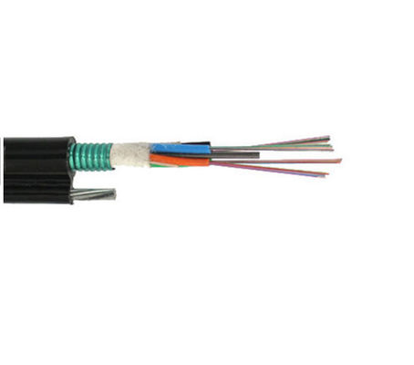 La base 16 figura 8 el cable de fribra óptica GYXTC8S con el mensajero Wire Steel de 2m m