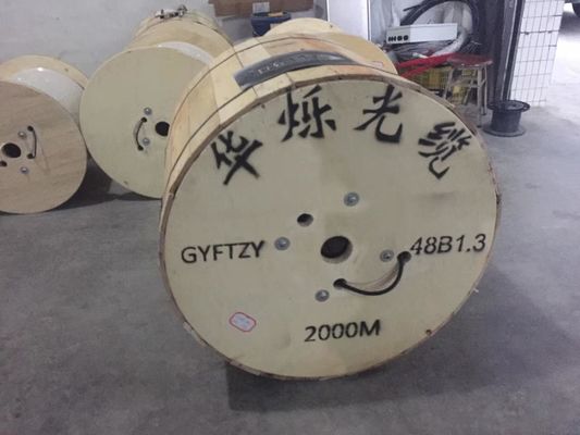 cable óptico del solo modo de la base de los 250µm GYTA 4 no acorazado