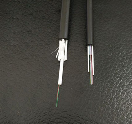 Cable de fribra óptica al aire libre de la envoltura GYFXTY FRP 4core del HDPE