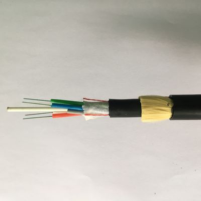 Todo el 144 cable de fribra óptica autosuficiente dieléctrico de los corazones ADSS
