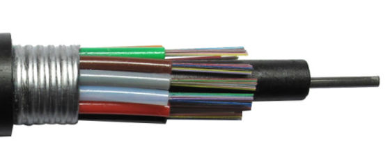 Tubo flojo trenzado acorazado del cable óptico del conducto al aire libre anti del roedor de G652D