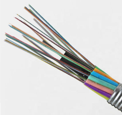 Cable trenzado tubo flojo de aluminio de Gyta de la fibra óptica de los alambres G652D