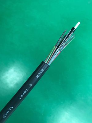 Cable de fribra óptica aéreo al aire libre del conducto GYFTY de la base del OEM 144