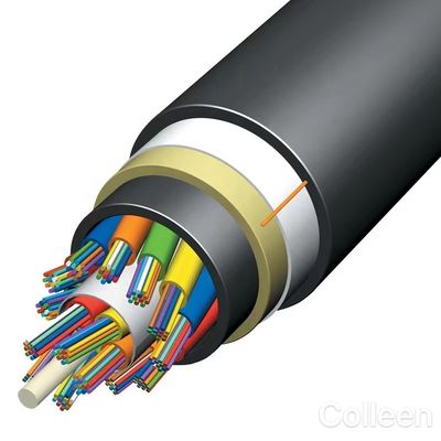 Solo modo todo el palmo autosuficiente dieléctrico el 100m 24 cables de la fibra de la base ADSS