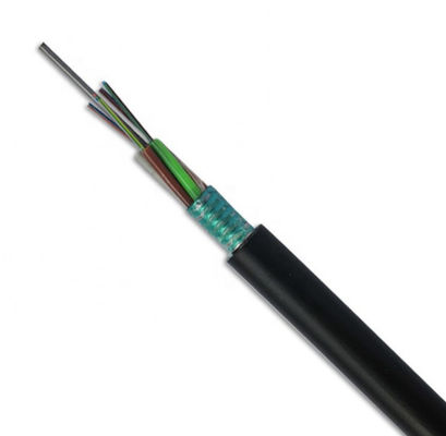 Solo cable de fribra óptica al aire libre de la base GYTA del modo 96 de la cinta de aluminio