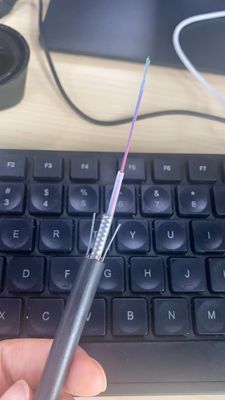 Cable de fribra óptica acorazado de la base de la chaqueta 12 de GYXTW G652D solo al aire libre