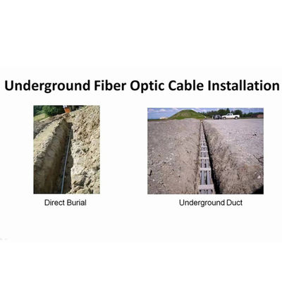 Conducto acorazado 24 del cable GYTS de la fibra cable de fibra óptica de 48 96 144 288 corazones