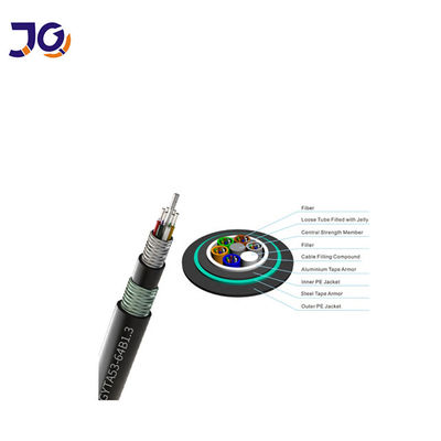 El vidrio anti del roedor cuenta un cuento el solo cable de fribra óptica subterráneo