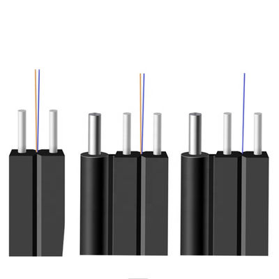 Cable de Fibra Óptica Aéreo Plano de Bajada Monomodo G657A1 para FTTH de 4 Hilos