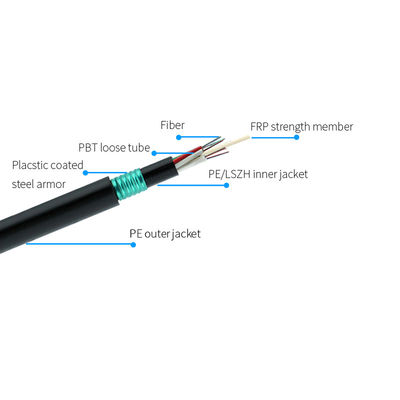 Hidrólisis subterráneo del cable de fribra óptica de FRP resistente