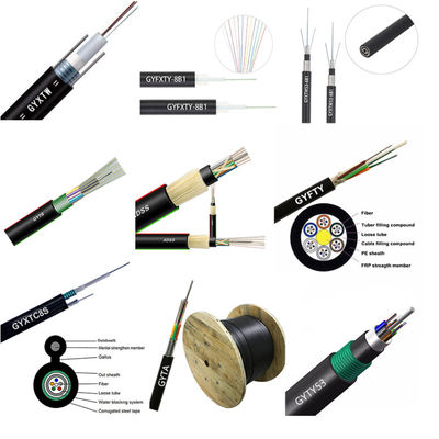 12 cuadro 8 acero de arriba de la fibra de los corazones GYTC8S del uso del cable acorazado