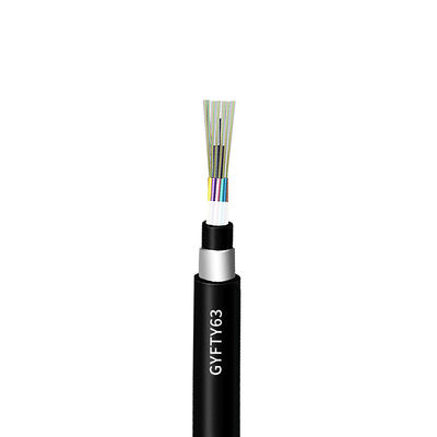 Cable de fribra óptica subterráneo de la sola del modelo G652D 96 chaqueta doble de la base